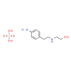 ChemSpider 2D Image | 2-{[2-(4-Aminophenyl)ethyl]amino}ethanol sulfate (1:1) | C10H18N2O5S