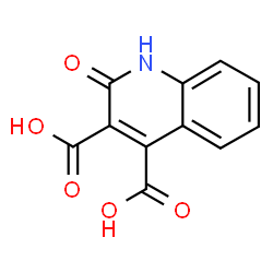 ChemSpider 2D Image | 1,2-Dihydro-2-oxo-3,4-quinolinedicarboxylic acid | C11H7NO5