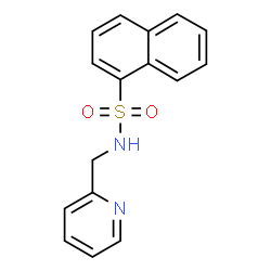 ChemSpider 2D Image | N-(2-Pyridinylmethyl)-1-naphthalenesulfonamide | C16H14N2O2S