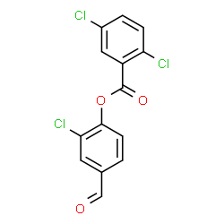 ChemSpider 2D Image | 2-Chloro-4-formylphenyl 2,5-dichlorobenzoate | C14H7Cl3O3