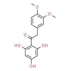 ChemSpider 2D Image | 2-(3,4-Dimethoxyphenyl)-1-(2,4,6-trihydroxyphenyl)ethanone | C16H16O6