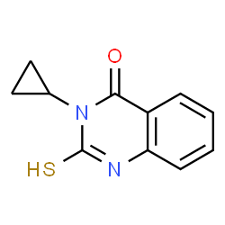ChemSpider 2D Image | 3-cyclopropyl-2-mercaptoquinazolin-4(3H)-one | C11H10N2OS