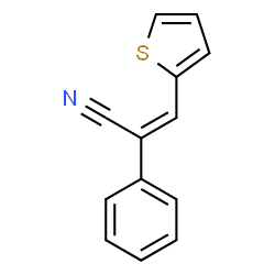 ChemSpider 2D Image | (2Z)-2-Phenyl-3-(2-thienyl)acrylonitrile | C13H9NS