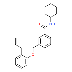 ChemSpider 2D Image | 3-[(2-Allylphenoxy)methyl]-N-cyclohexylbenzamide | C23H27NO2