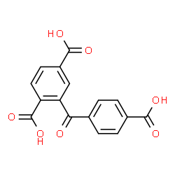 ChemSpider 2D Image | 2-(4-Carboxybenzoyl)terephthalic acid | C16H10O7