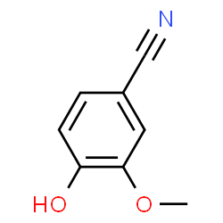 ChemSpider 2D Image | m-anisonitrile, 4-hydroxy- | C8H7NO2