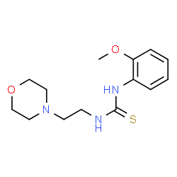ChemSpider 2D Image | 1-(2-Methoxyphenyl)-3-[2-(4-morpholinyl)ethyl]thiourea | C14H21N3O2S