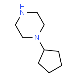 ChemSpider 2D Image | 1-Cyclopentylpiperazine | C9H18N2