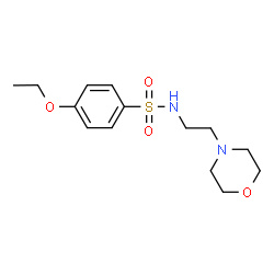 ChemSpider 2D Image | 4-Ethoxy-N-[2-(4-morpholinyl)ethyl]benzenesulfonamide | C14H22N2O4S
