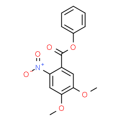 ChemSpider 2D Image | Phenyl 4,5-dimethoxy-2-nitrobenzoate | C15H13NO6