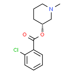 ChemSpider 2D Image | (3R)-1-Methyl-3-piperidinyl 2-chlorobenzoate | C13H16ClNO2