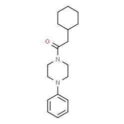 ChemSpider 2D Image | 2-Cyclohexyl-1-(4-phenyl-1-piperazinyl)ethanone | C18H26N2O