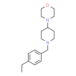 ChemSpider 2D Image | 4-[1-(4-Ethylbenzyl)-4-piperidinyl]morpholine | C18H28N2O