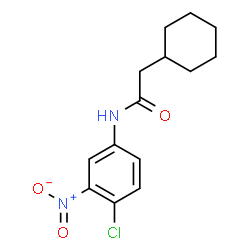 ChemSpider 2D Image | N-(4-Chloro-3-nitrophenyl)-2-cyclohexylacetamide | C14H17ClN2O3