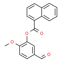 ChemSpider 2D Image | 5-Formyl-2-methoxyphenyl 1-naphthoate | C19H14O4