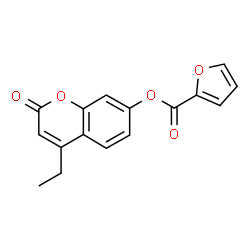 ChemSpider 2D Image | 4-Ethyl-2-oxo-2H-chromen-7-yl 2-furoate | C16H12O5