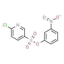 ChemSpider 2D Image | 3-Nitrophenyl 6-chloro-3-pyridinesulfonate | C11H7ClN2O5S