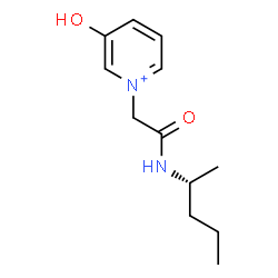 ChemSpider 2D Image | 3-Hydroxy-1-{2-oxo-2-[(2R)-2-pentanylamino]ethyl}pyridinium | C12H19N2O2