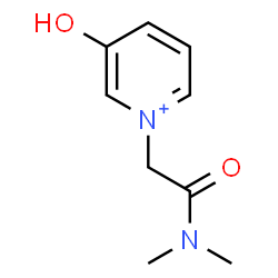 ChemSpider 2D Image | 1-[2-(Dimethylamino)-2-oxoethyl]-3-hydroxypyridinium | C9H13N2O2