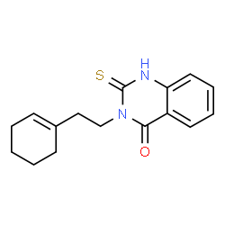 ChemSpider 2D Image | 3-(2-cyclohex-1-en-1-ylethyl)-2-mercaptoquinazolin-4(3H)-one | C16H18N2OS