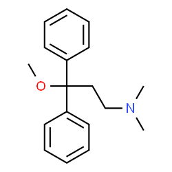ChemSpider 2D Image | 3-Methoxy-N,N-dimethyl-3,3-diphenyl-1-propanamine | C18H23NO