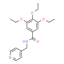 ChemSpider 2D Image | 3,4,5-Triethoxy-N-(4-pyridinylmethyl)benzamide | C19H24N2O4