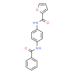 ChemSpider 2D Image | N-[4-(Benzoylamino)phenyl]-2-furamide | C18H14N2O3