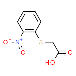ChemSpider 2D Image | 2-[(2-Nitrophenyl)thio]acetic acid | C8H7NO4S