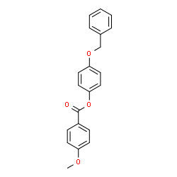 ChemSpider 2D Image | 4-(Benzyloxy)phenyl 4-methoxybenzoate | C21H18O4