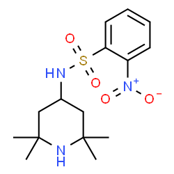 ChemSpider 2D Image | 2-Nitro-N-(2,2,6,6-tetramethyl-4-piperidinyl)benzenesulfonamide | C15H23N3O4S