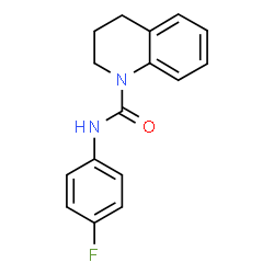 ChemSpider 2D Image | N-(4-Fluorophenyl)-3,4-dihydro-1(2H)-quinolinecarboxamide | C16H15FN2O