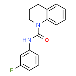 ChemSpider 2D Image | N-(3-Fluorophenyl)-3,4-dihydro-1(2H)-quinolinecarboxamide | C16H15FN2O