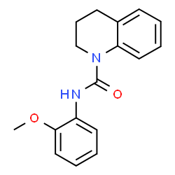 ChemSpider 2D Image | N-(2-Methoxyphenyl)-3,4-dihydro-1(2H)-quinolinecarboxamide | C17H18N2O2