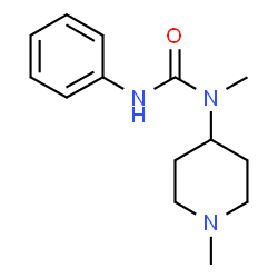 ChemSpider 2D Image | 1-Methyl-1-(1-methyl-4-piperidinyl)-3-phenylurea | C14H21N3O