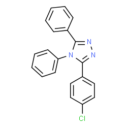 ChemSpider 2D Image | 3-(4-Chlorophenyl)-4,5-diphenyl-4H-1,2,4-triazole | C20H14ClN3