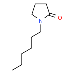 ChemSpider 2D Image | 1-HEXYL-2-PYRROLIDONE | C10H19NO