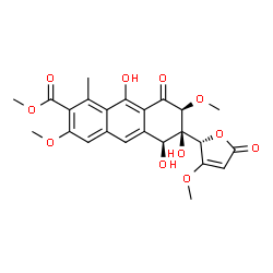 ChemSpider 2D Image | saccharothrixone G | C24H24O11