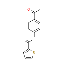 ChemSpider 2D Image | 4-Propionylphenyl 2-thiophenecarboxylate | C14H12O3S
