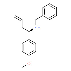 ChemSpider 2D Image | (1R)-N-Benzyl-1-(4-methoxyphenyl)-3-buten-1-amine | C18H21NO
