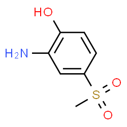 ChemSpider 2D Image | 2-Amino-4-(methylsulfonyl)phenol | C7H9NO3S