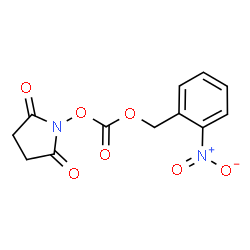 ChemSpider 2D Image | 2,5-Dioxopyrrolidin-1-yl (2-nitrobenzyl) carbonate | C12H10N2O7
