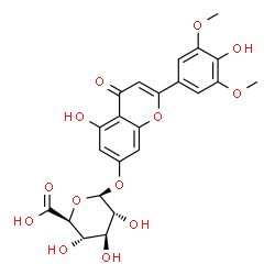 ChemSpider 2D Image | Tricin 7-O-glucuronide | C23H22O13