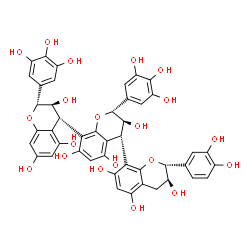 ChemSpider 2D Image | Prodelphinidin T1 | C45H38O20