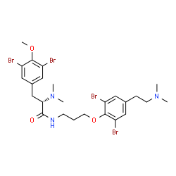 ChemSpider 2D Image | anomoian B | C25H33Br4N3O3