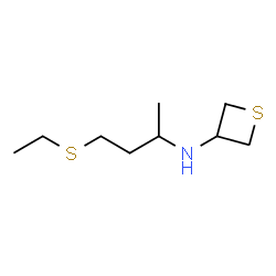 ChemSpider 2D Image | N-[4-(Ethylsulfanyl)-2-butanyl]-3-thietanamine | C9H19NS2