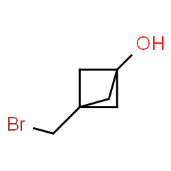 ChemSpider 2D Image | 3-(Bromomethyl)bicyclo[1.1.1]pentan-1-ol | C6H9BrO