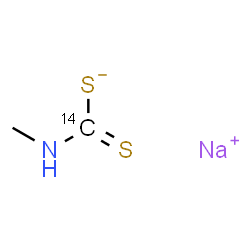 ChemSpider 2D Image | Sodium methyl(~14~C)carbamodithioate | C14CH4NNaS2