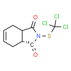 ChemSpider 2D Image | 2-[(Trichloromethyl)sulfanyl](1-~14~C)-3a,4,7,7a-tetrahydro-1H-isoindole-1,3(2H)-dione | C814CH8Cl3NO2S