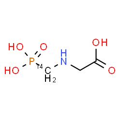 ChemSpider 2D Image | N-[Phosphono(~14~C)methyl]glycine | C214CH8NO5P