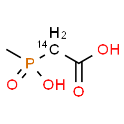 ChemSpider 2D Image | [Hydroxy(methyl)phosphoryl](2-~14~C)acetic acid | C214CH7O4P